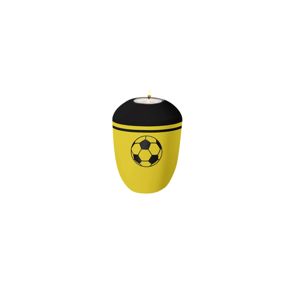 Feuer und Erde Fussball Pure Memory Bio Lehm Urne