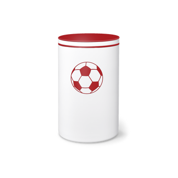 Fire and earth soccer Rondo organic clay urn - 0