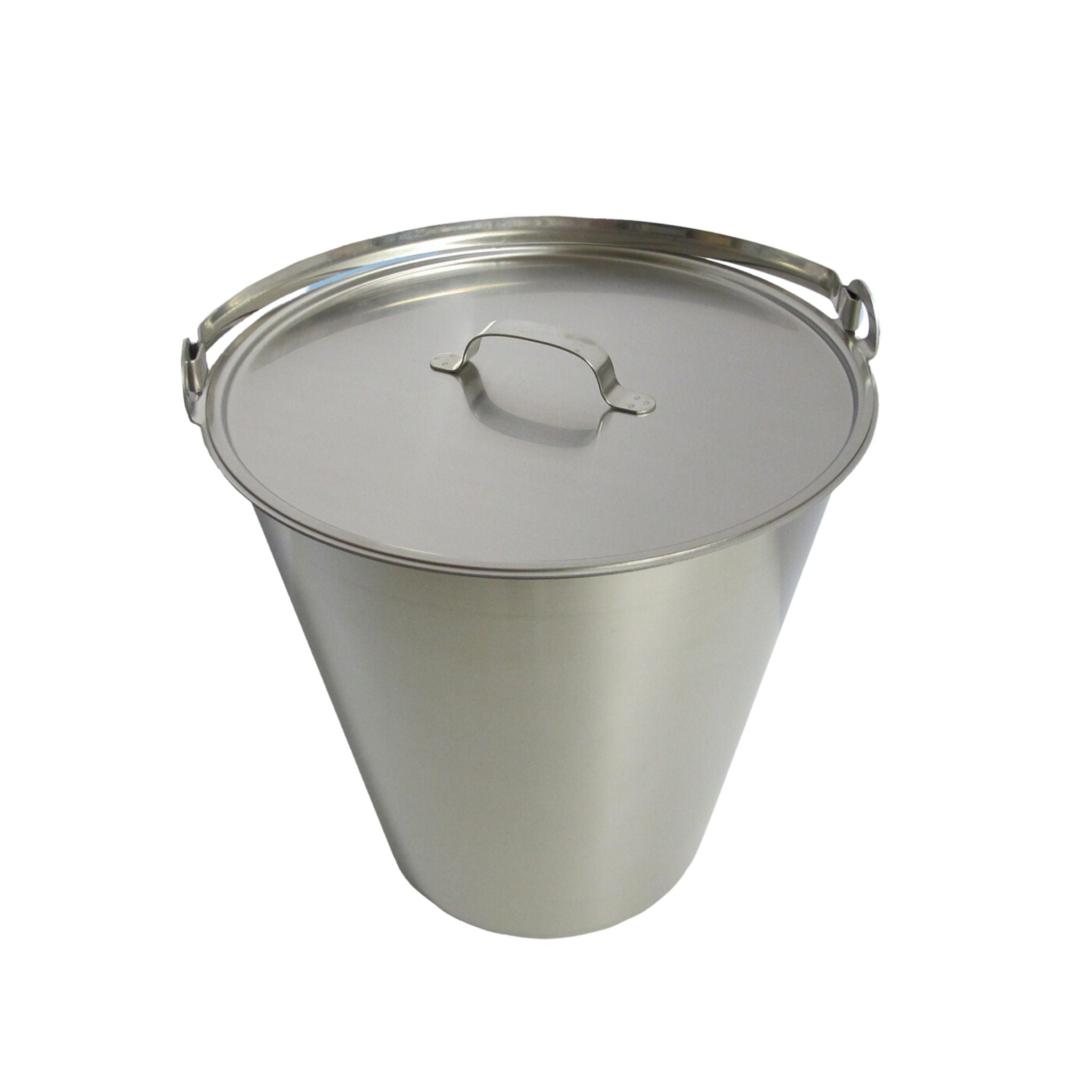 Stainless steel bucket with lid