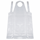 PE foil aprons, white, 75 x 170 cm / 50 pieces-1