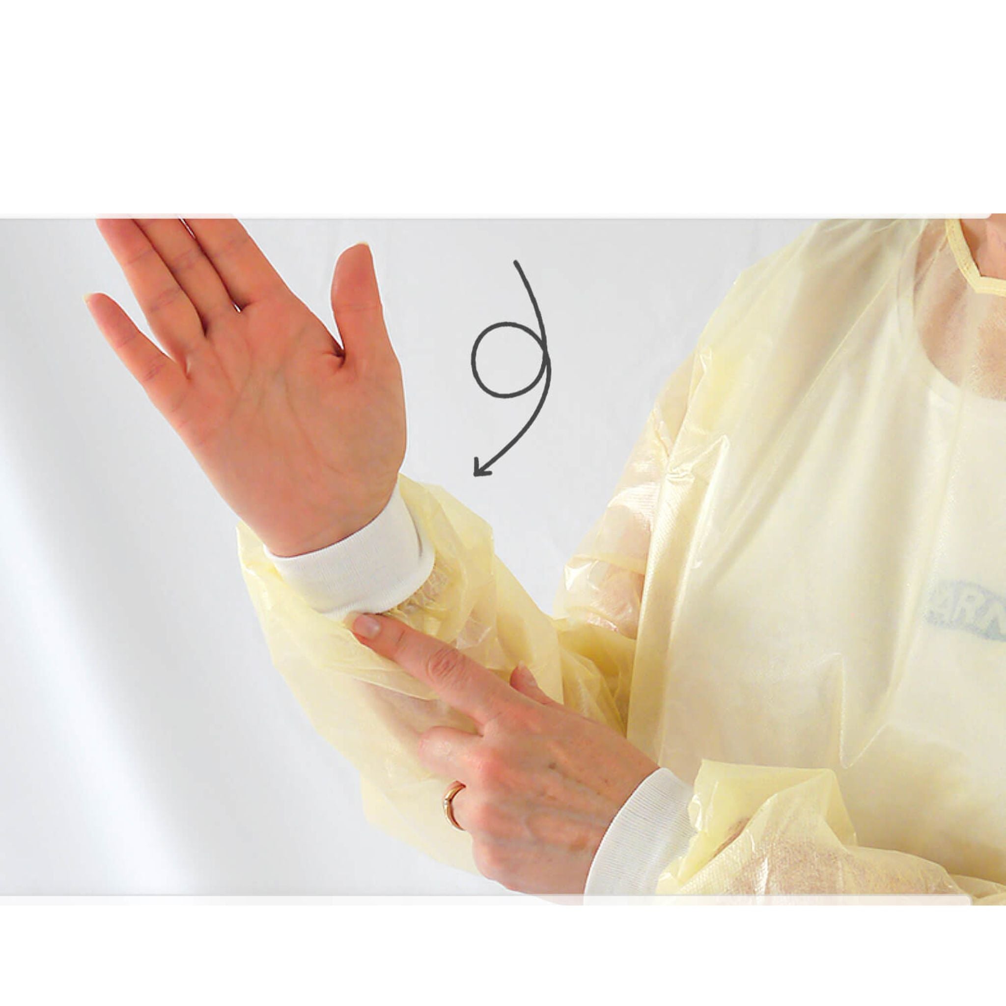 Disposable protective gown