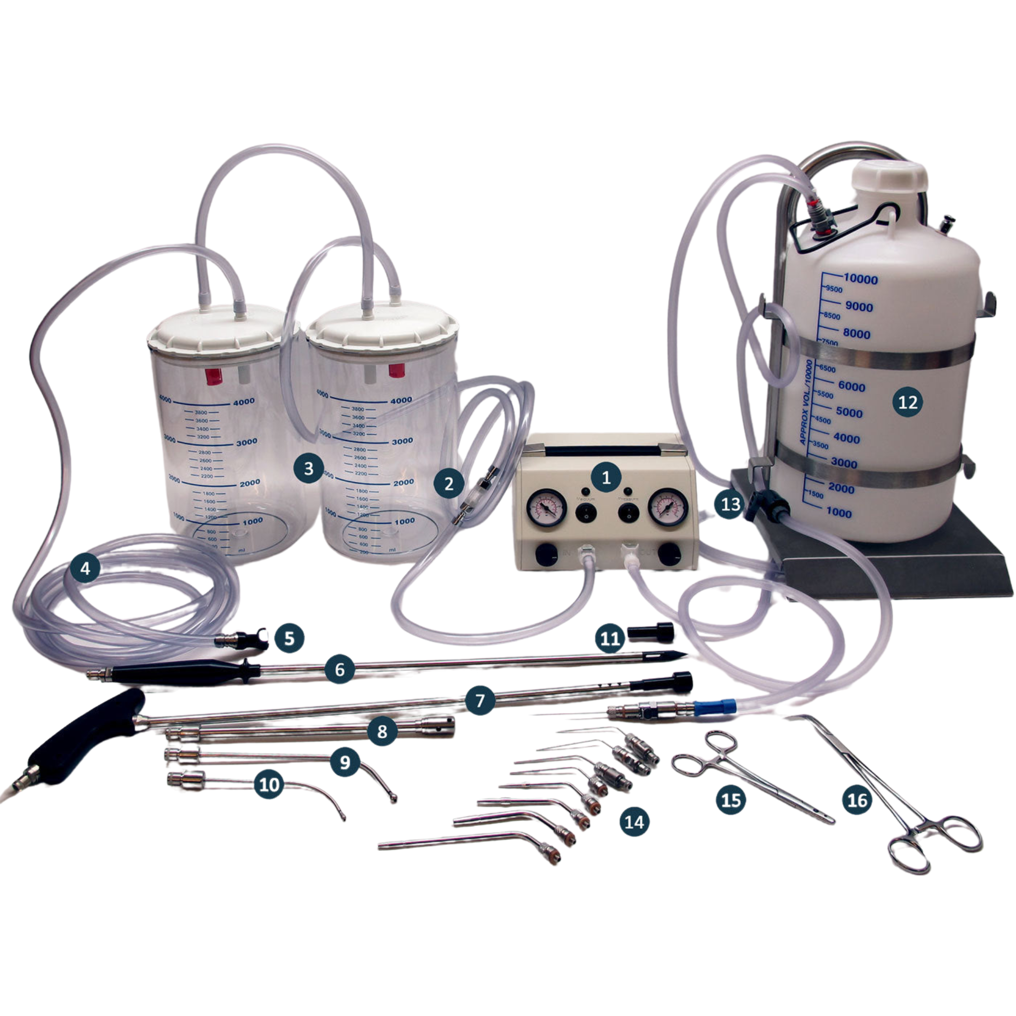 Lavabis Embalming Set Injection and Aspiration 24-piece - 0