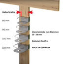 Grabschmuckhalter für Grabkreuze inkl. Glasvase-5