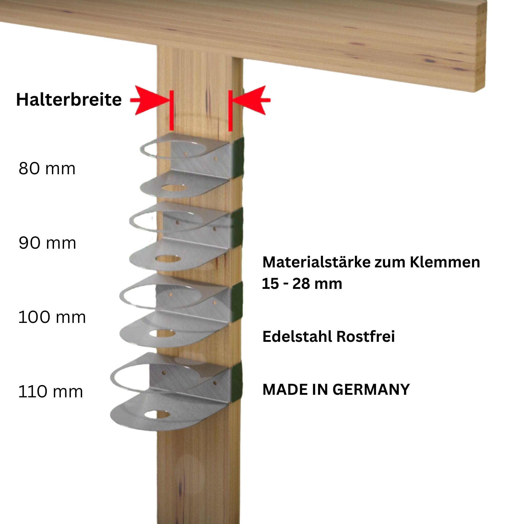 Grabschmuckhalter für Grabkreuze inkl. Glasvase