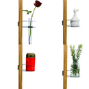 Grabschmuckhalter für Grabkreuze inkl. Glasvase-3