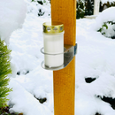 Grabschmuckhalter für Grabkreuze inkl. Glasvase-4