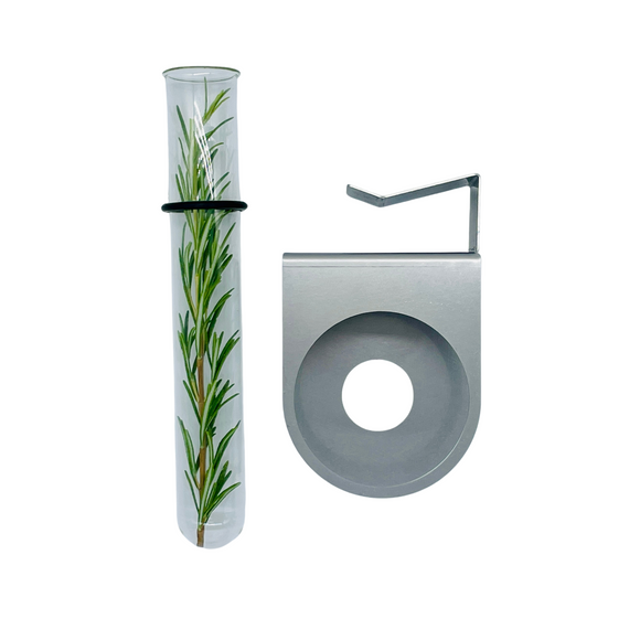 Grabschmuckhalter für Grabkreuze inkl. Glasvase