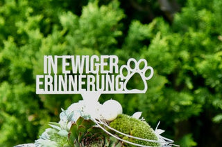 Grabstecker Tier "In ewiger Erinnerung" 3er Set