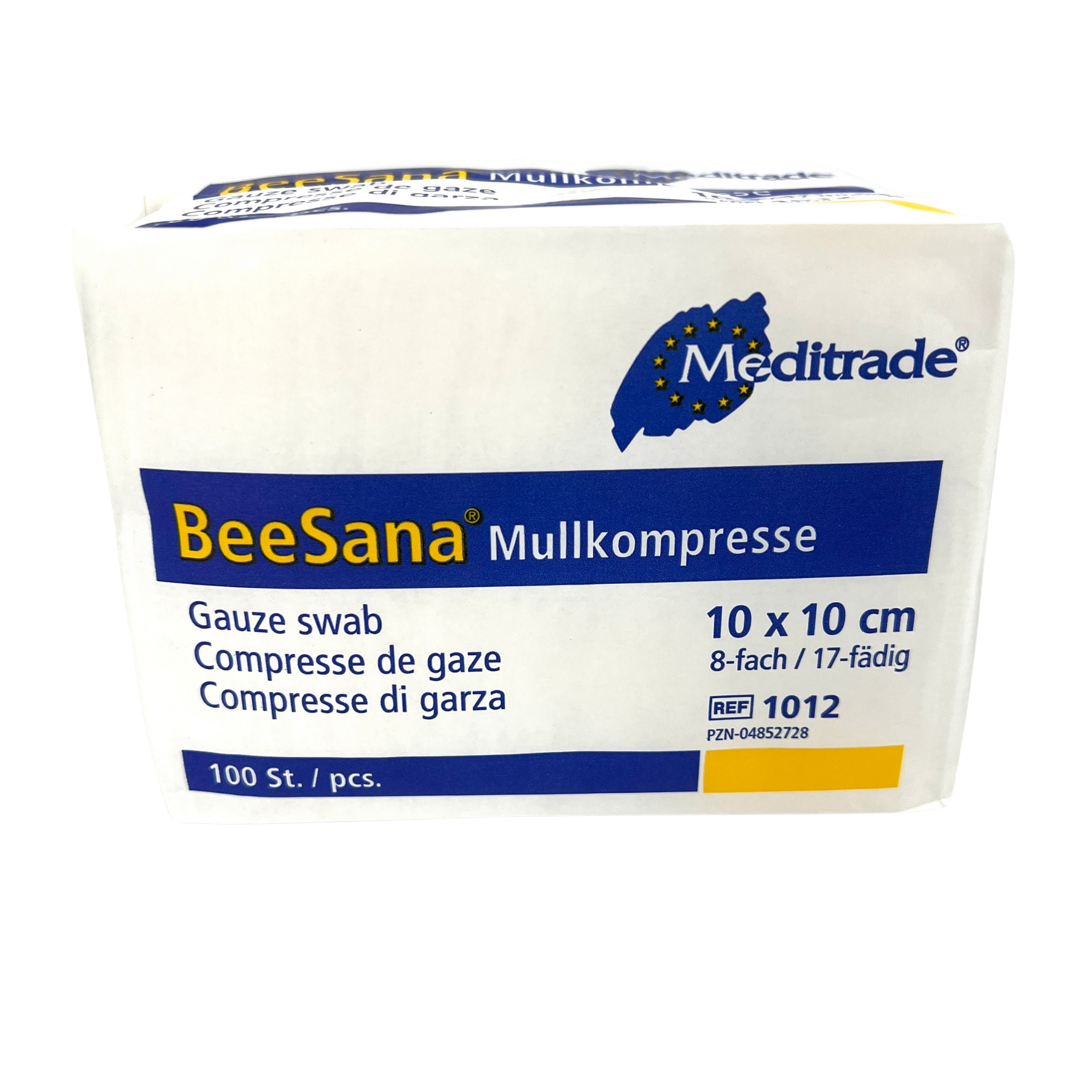 Gauze compresses, non-sterile, 8-ply, 10 x 10 cm - 0