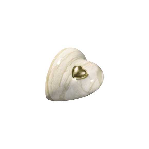 Feuer und Erde Herz Memory Bio Lehm Urne