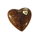 Feuer und Erde Herz Bio Lehm Urne-12