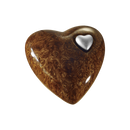 Feuer und Erde Herz Bio Lehm Urne-13