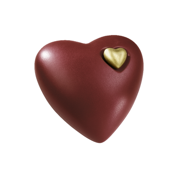 Feuer und Erde Herz Bio Lehm Urne