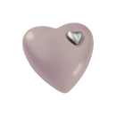 Feuer und Erde Herz Bio Lehm Urne-7