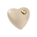 Feuer und Erde Herz Bio Lehm Urne-8