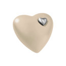 Feuer und Erde Herz Bio Lehm Urne-9