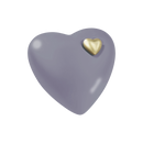 Feuer und Erde Herz Bio Lehm Urne-10