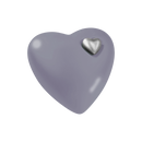 Feuer und Erde Herz Bio Lehm Urne-11