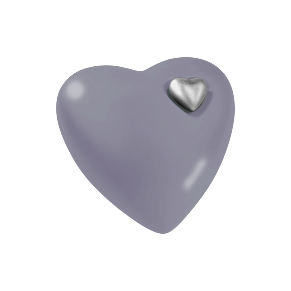 Feuer und Erde Herz Bio Lehm Urne