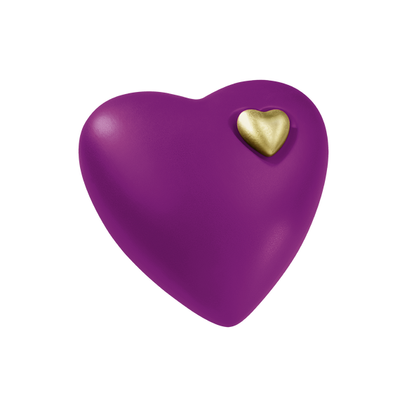 Feuer und Erde Herz Bio Lehm Urne