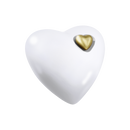 Feuer und Erde Herz Bio Lehm Urne-17