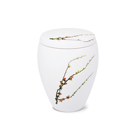 Feuer und Erde Ikebana Omega Bio Lehm Urne