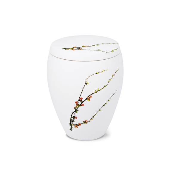 Feuer und Erde Ikebana Omega Bio Lehm Urne