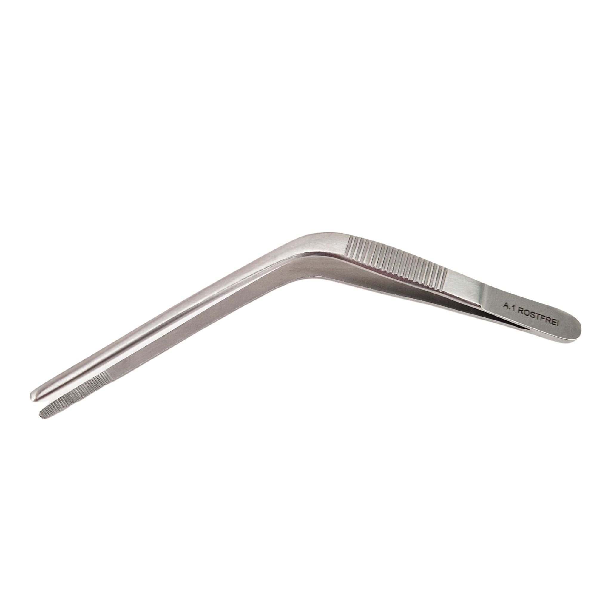 Lavabis nose and ear tweezers knee-bent stainless steel - 0