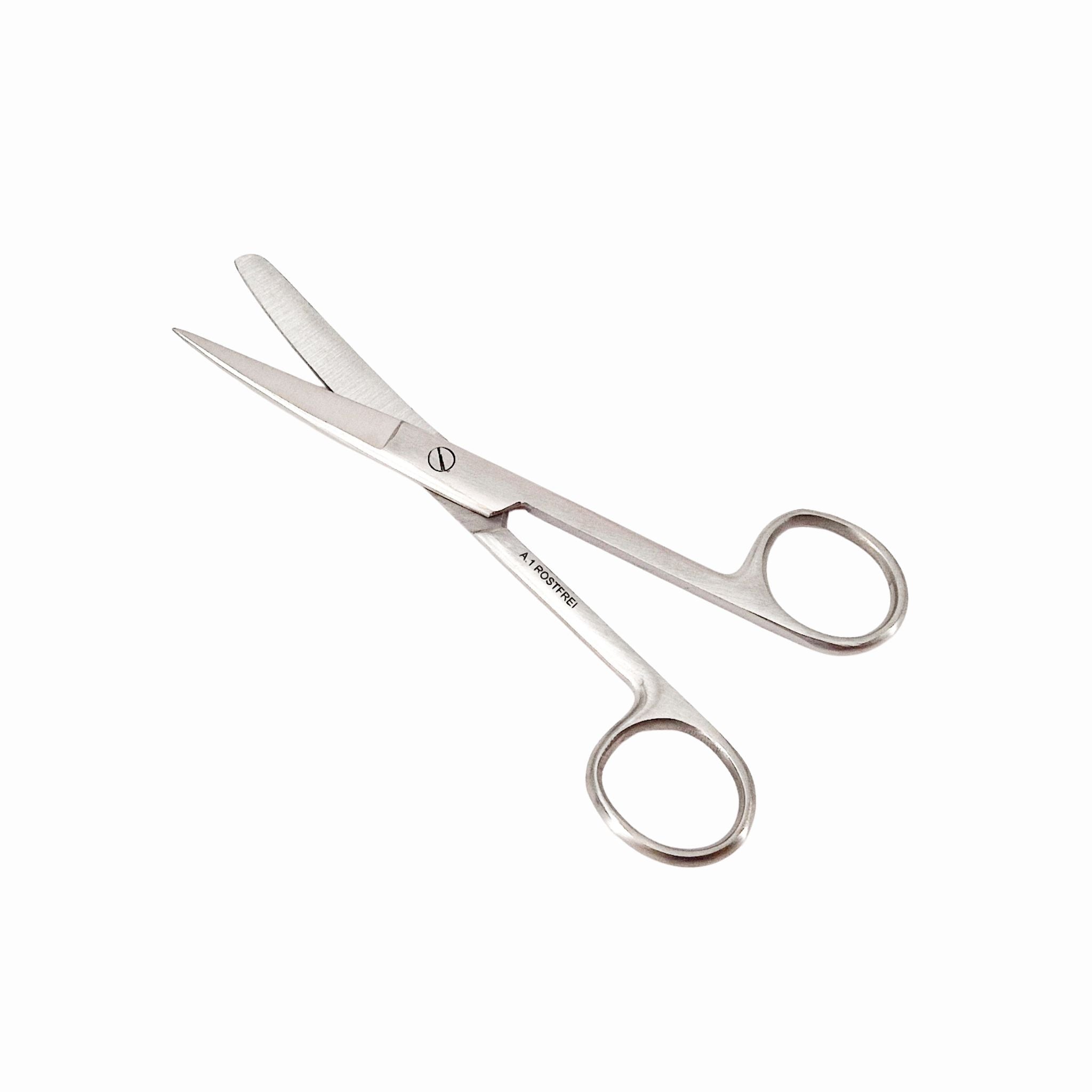Lavabis scissors curved stainless steel - 0
