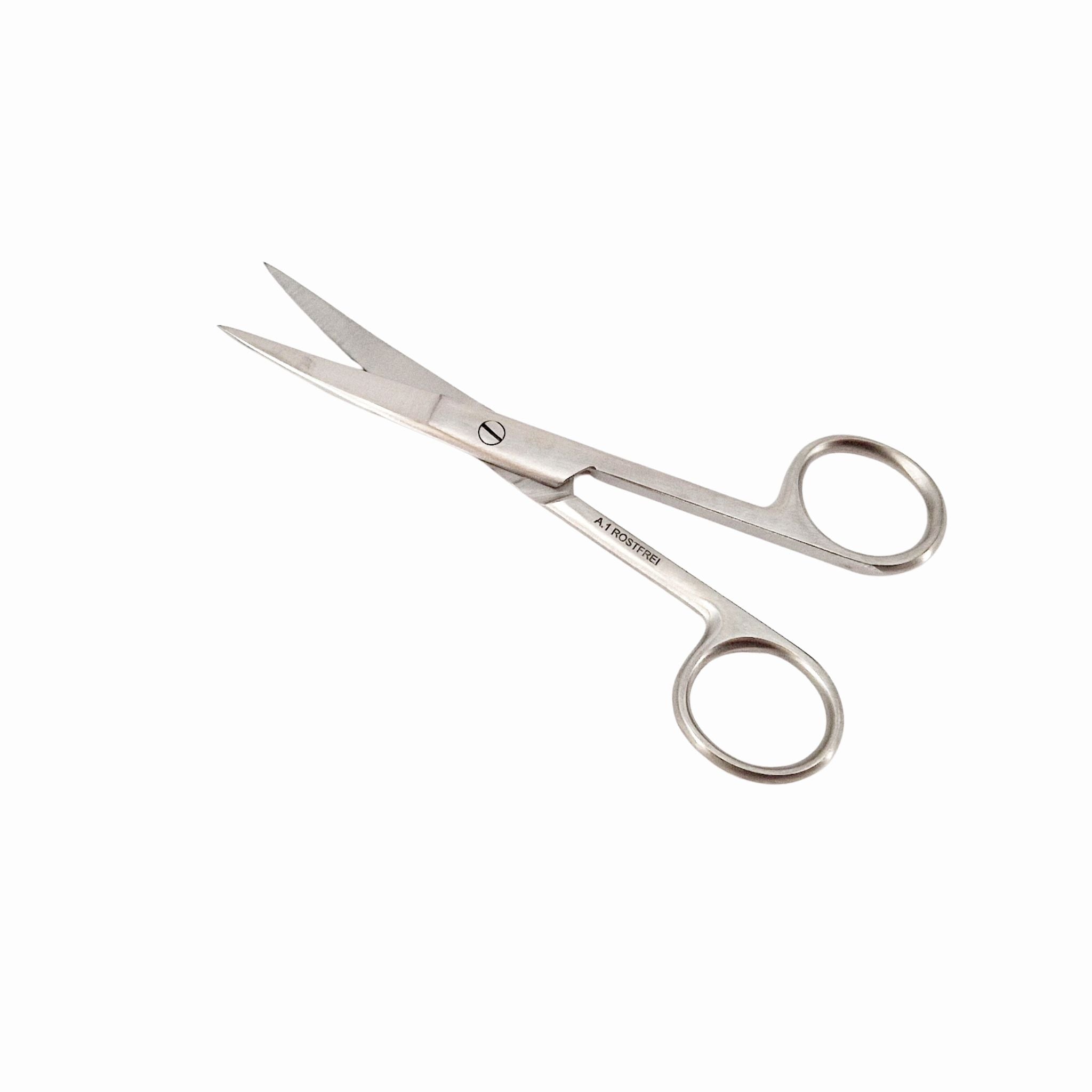 Lavabis scissors curved stainless steel