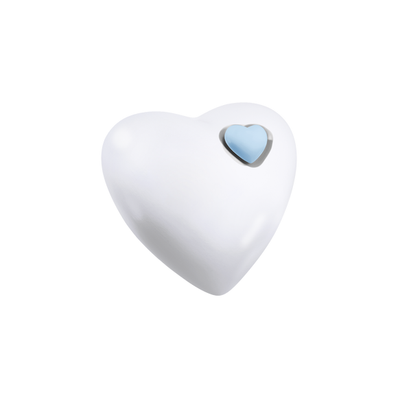 Feuer und Erde Junior Herz Bio Lehm Urne