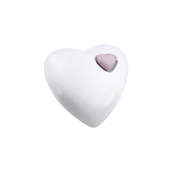 Feuer und Erde Junior Herz Bio Lehm Urne