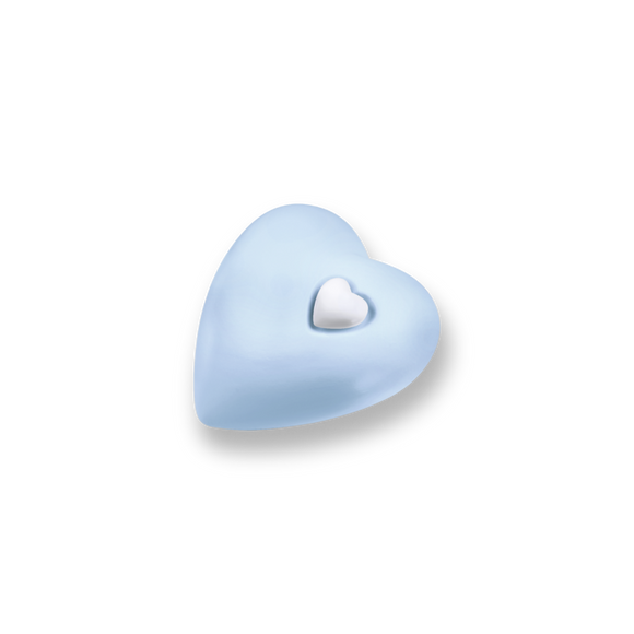 Fire and earth junior heart memory organic clay urn