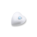 Fire and earth junior heart memory organic clay urn-3