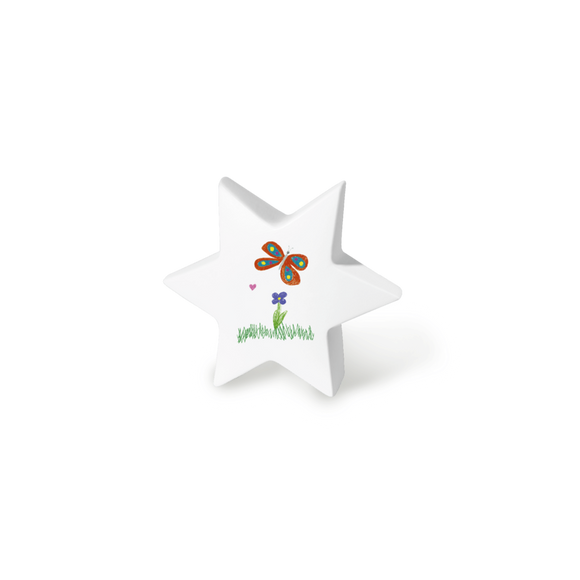 Feuer und Erde Junior Stern Memory Bio Lehm Urne