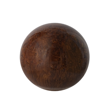 Urna in argilla organica con sfera di fuoco e terra