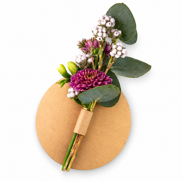 Kohleurne Plakette für Frische Blumen oder Briefröllchen