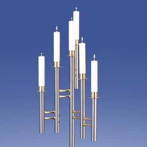 Lámpara de araña tridimensional Zimmermann Saphir de 6 llamas