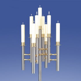 Lámpara tridimensional de 9 llamas Saphir de Zimmermann