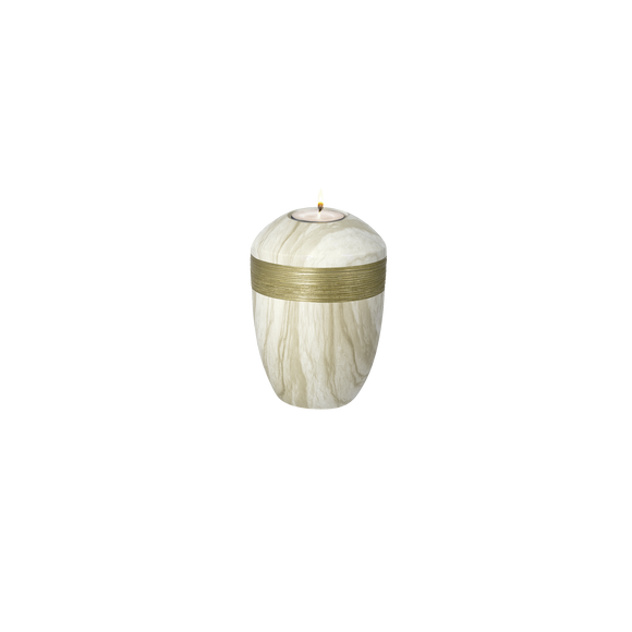 Feuer und Erde Luxor Semi Pure Memory Bio Lehm Urne