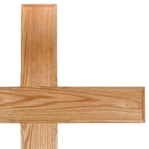 Lavabis Grabkreuz groß Roteiche lackiert