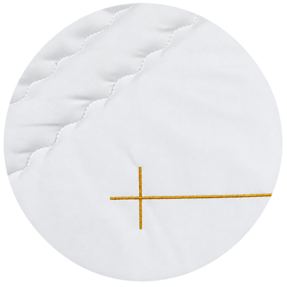 Lavabis blanket set cross gold 350 g/m²