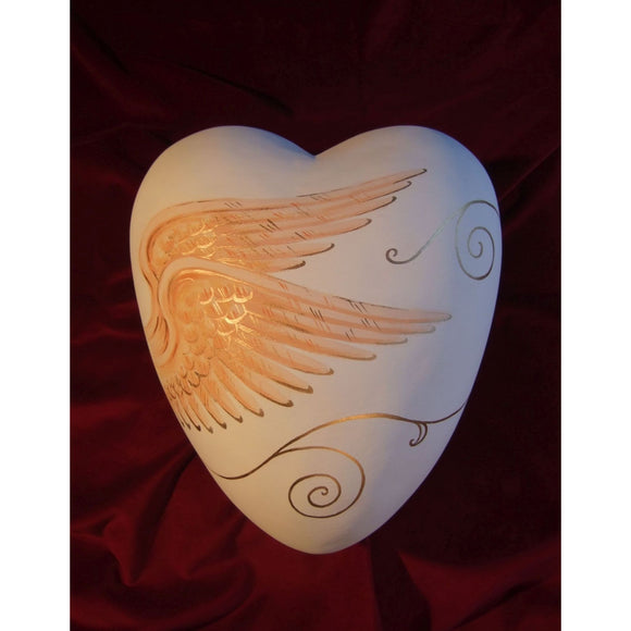 Herzlicht Naturstoff Herz-Urnen