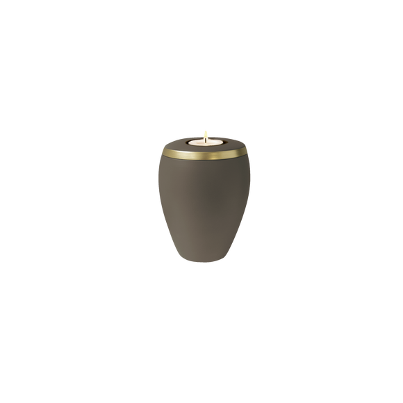 Urna in argilla organica Fuoco e Terra Omega Memory