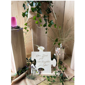 Erinnerungsstück Großes Puzzle mit Spruch Natur