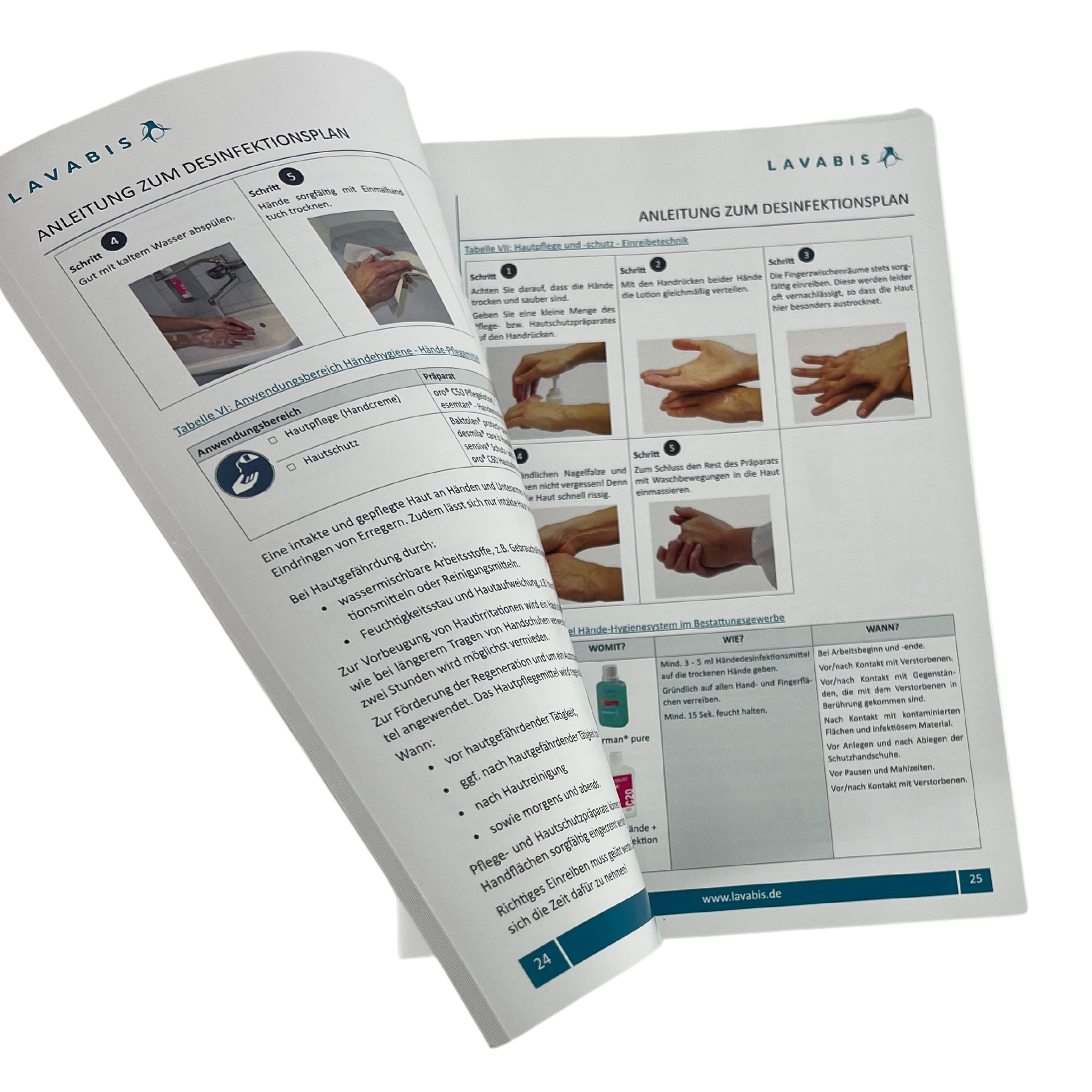 Disinfection plan for morticians - Optimum laminated