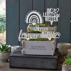 Grabstecker mit Trauerspruch 20er Set mit Display - 0