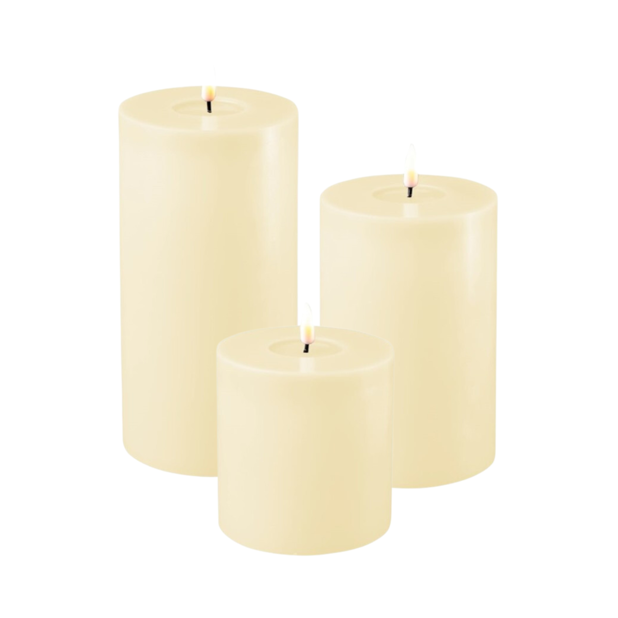 Deluxe Homeart LED candle set indoor cream - 0