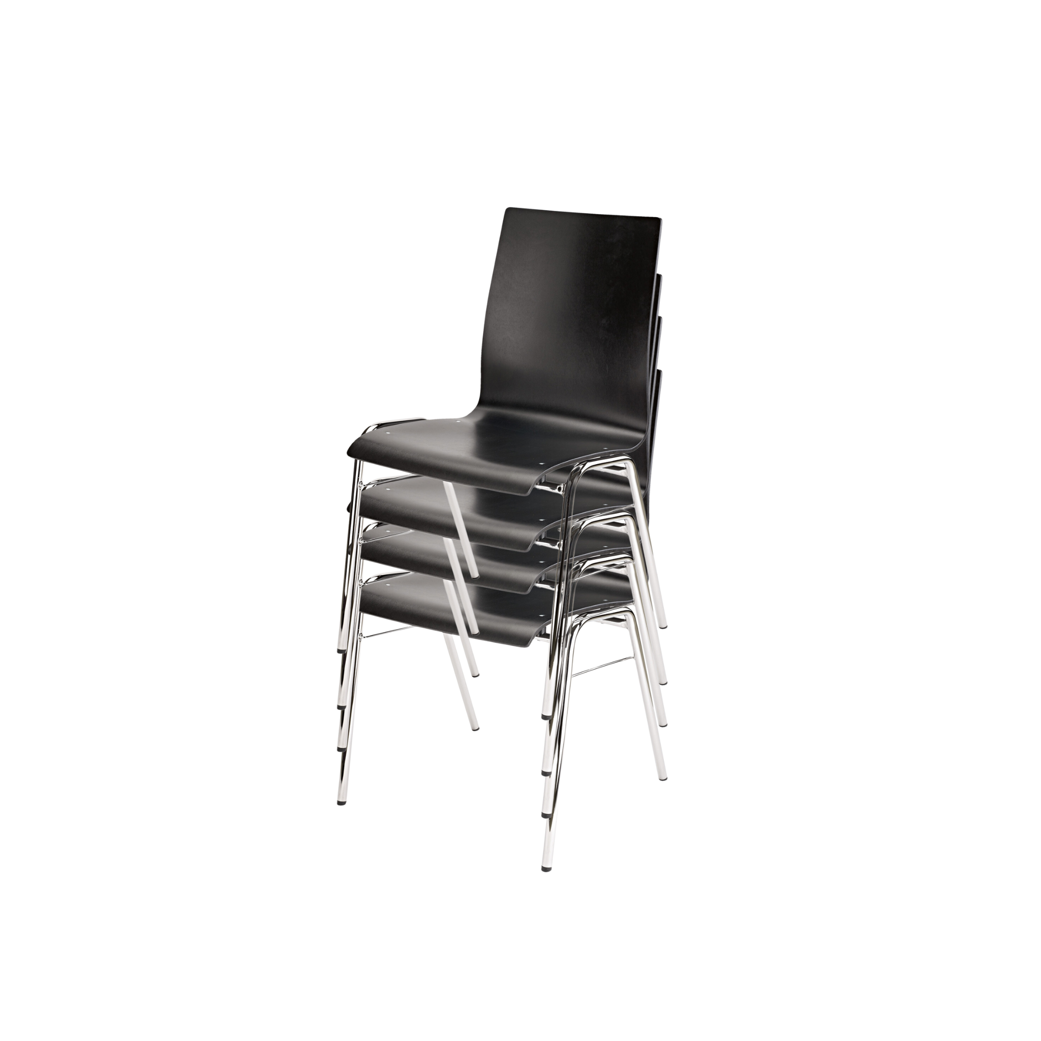 Stacking chair set of 4