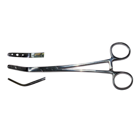 Lavabis Fixierklemme 3 Loch gebogen Edelstahl